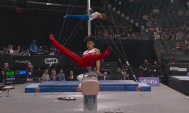 Athletes compete in the 2026 U.S. Gymnastics Championships.