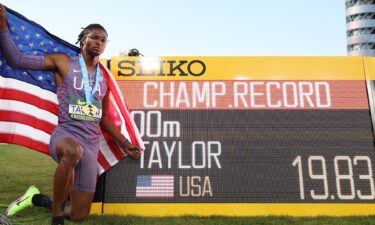 Athletes compete in the 2026 World Athletics U20 Championships in Eugene
