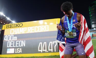 Athletes compete in the 2026 World Athletics U20 Championships in Eugene