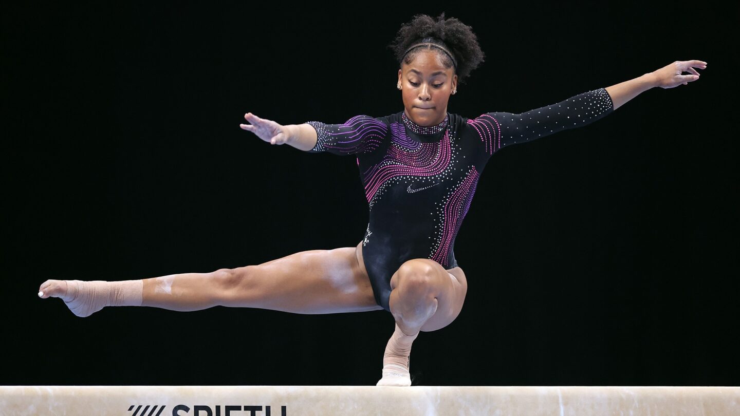 <i>NBC Olympics</i><br/>Athletes compete at the 2026 U.S. Gymnastics Championships.