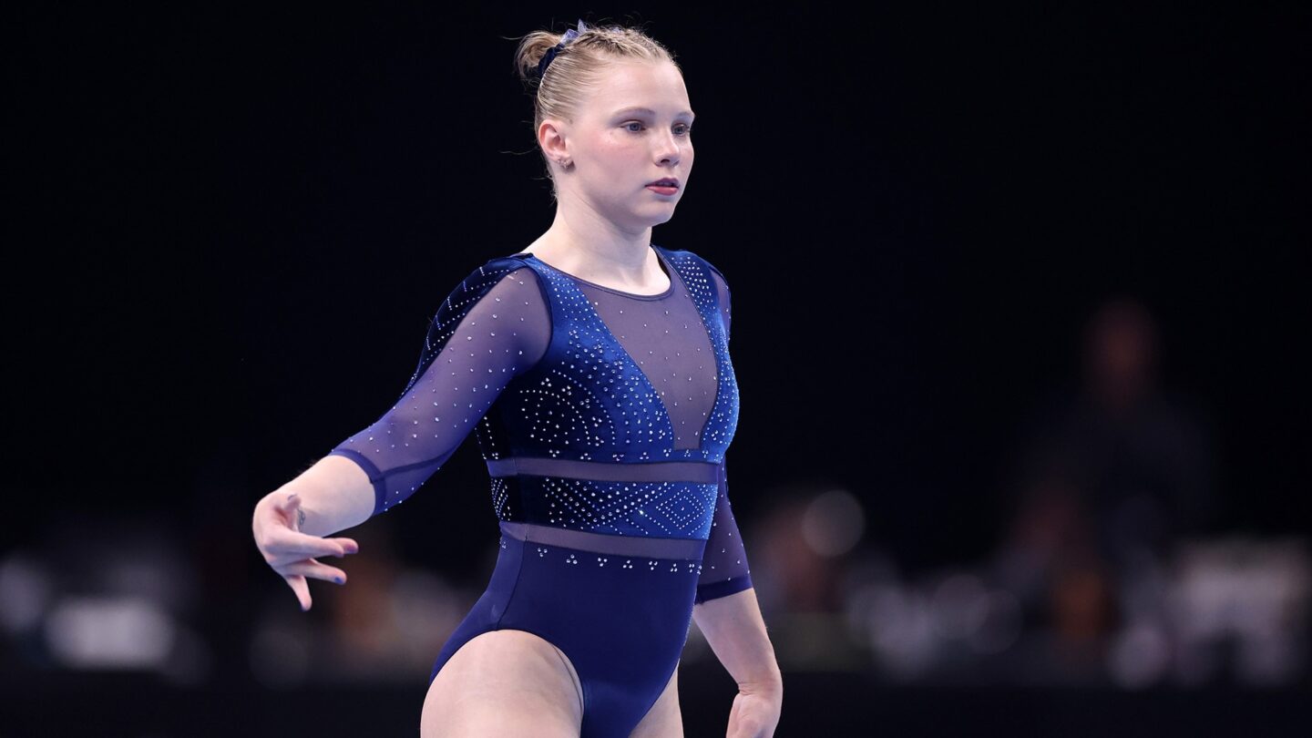 <i>NBC Olympics</i><br/>Athletes compete at the 2026 U.S. Gymnastics Championships.