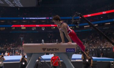 Athletes compete at the 2026 U.S. Gymnastics Championships.