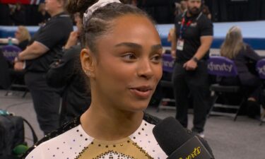Athletes compete at the 2026 U.S. Gymnastics Championships.