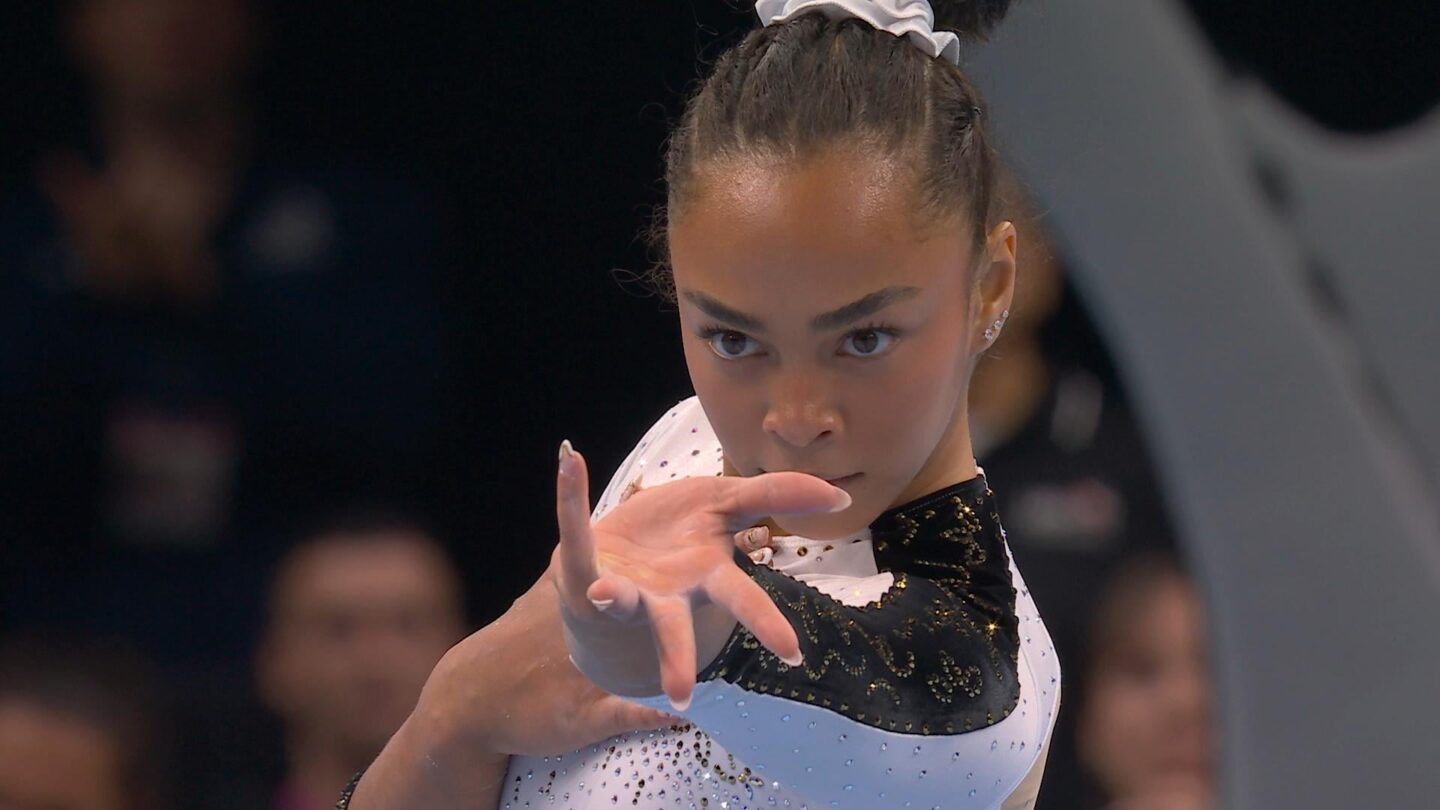 <i>NBC Olympics</i><br/>Athletes compete at the 2026 U.S. Gymnastics Championships.