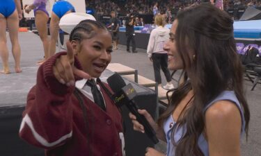 Athletes compete at the 2026 U.S. Gymnastics Championships.