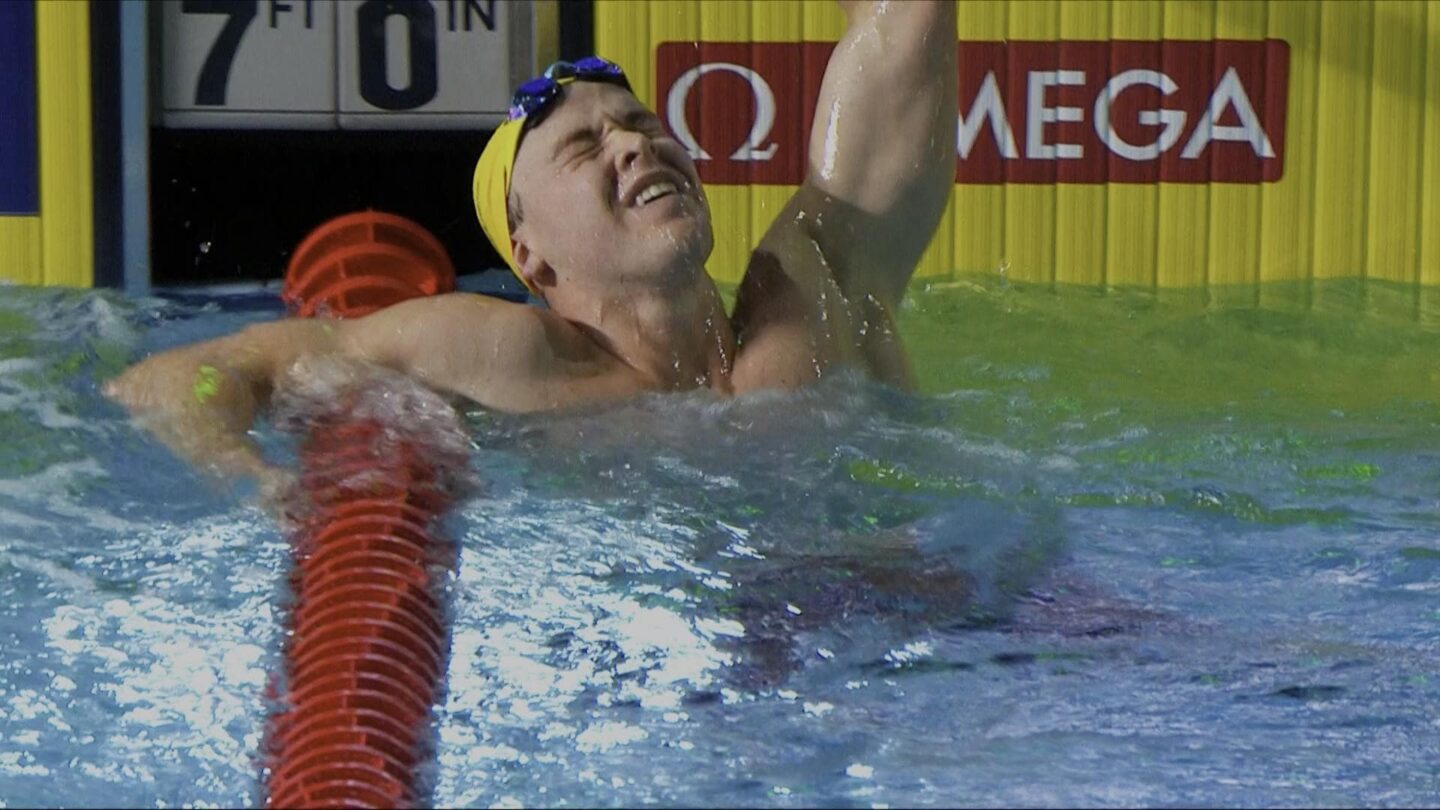 <i>NBC Olympics</i><br/>Athletes compete at the 2026 Pan Pacific Swimming Championships.