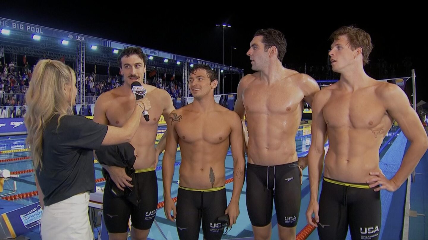 <i>NBC Olympics</i><br/>Athletes compete at the 2026 Pan Pacific Swimming Championships.