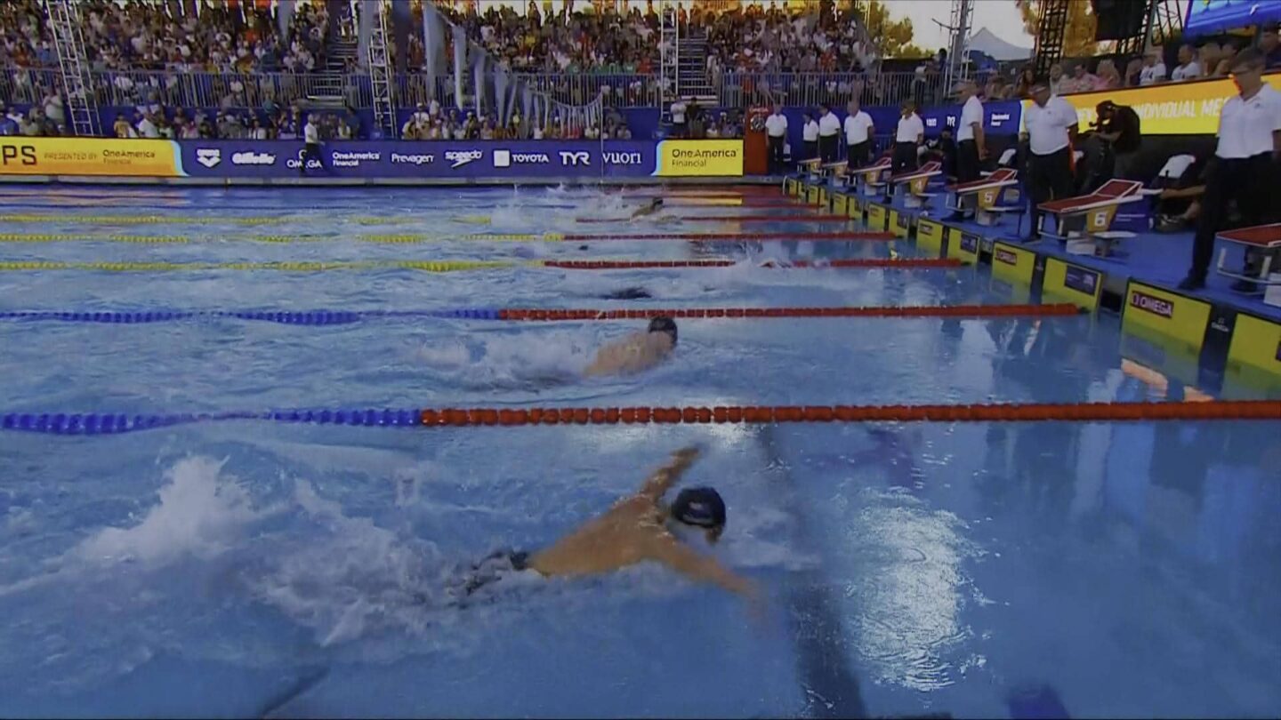 <i>NBC Olympics</i><br/>Athletes compete at the 2026 Pan Pacific Swimming Championships.