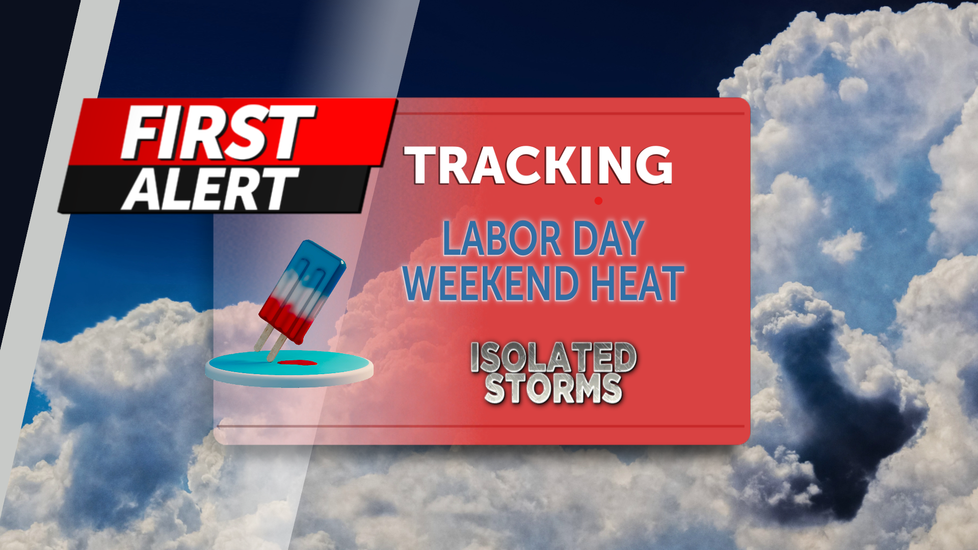 Tracking intense heat and isolated t-storm chances