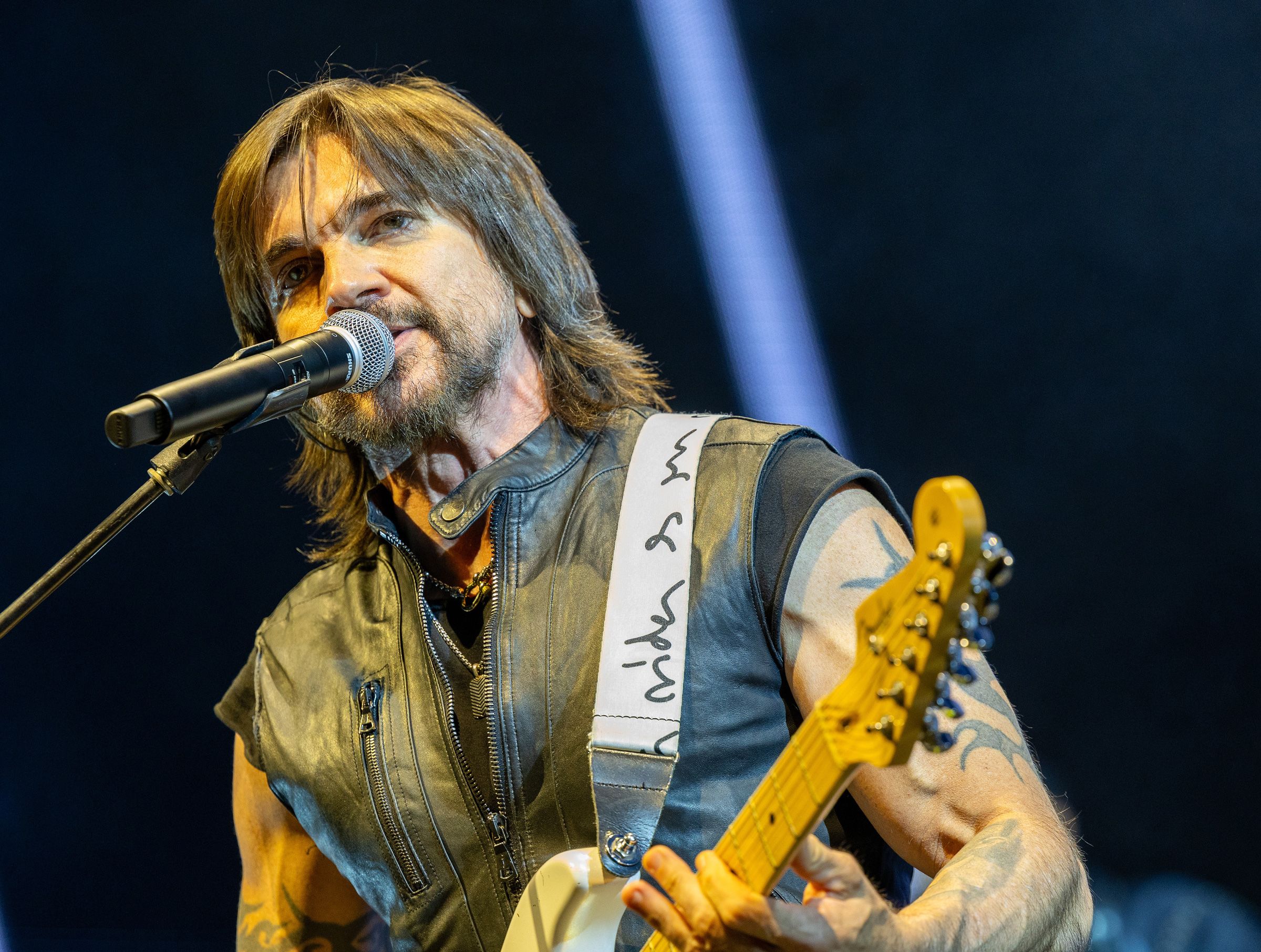 <i>Alberto E. Tamargo/Sipa USA/AP via CNN Newsource</i><br/>Juanes performs during Juanes World Tour 2026 at Kaseya Center on September 4