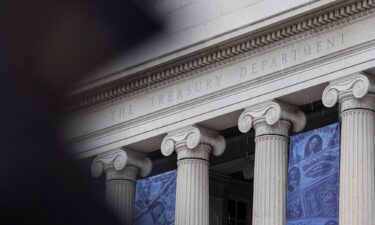 Pictured is the US Treasury Department in Washington