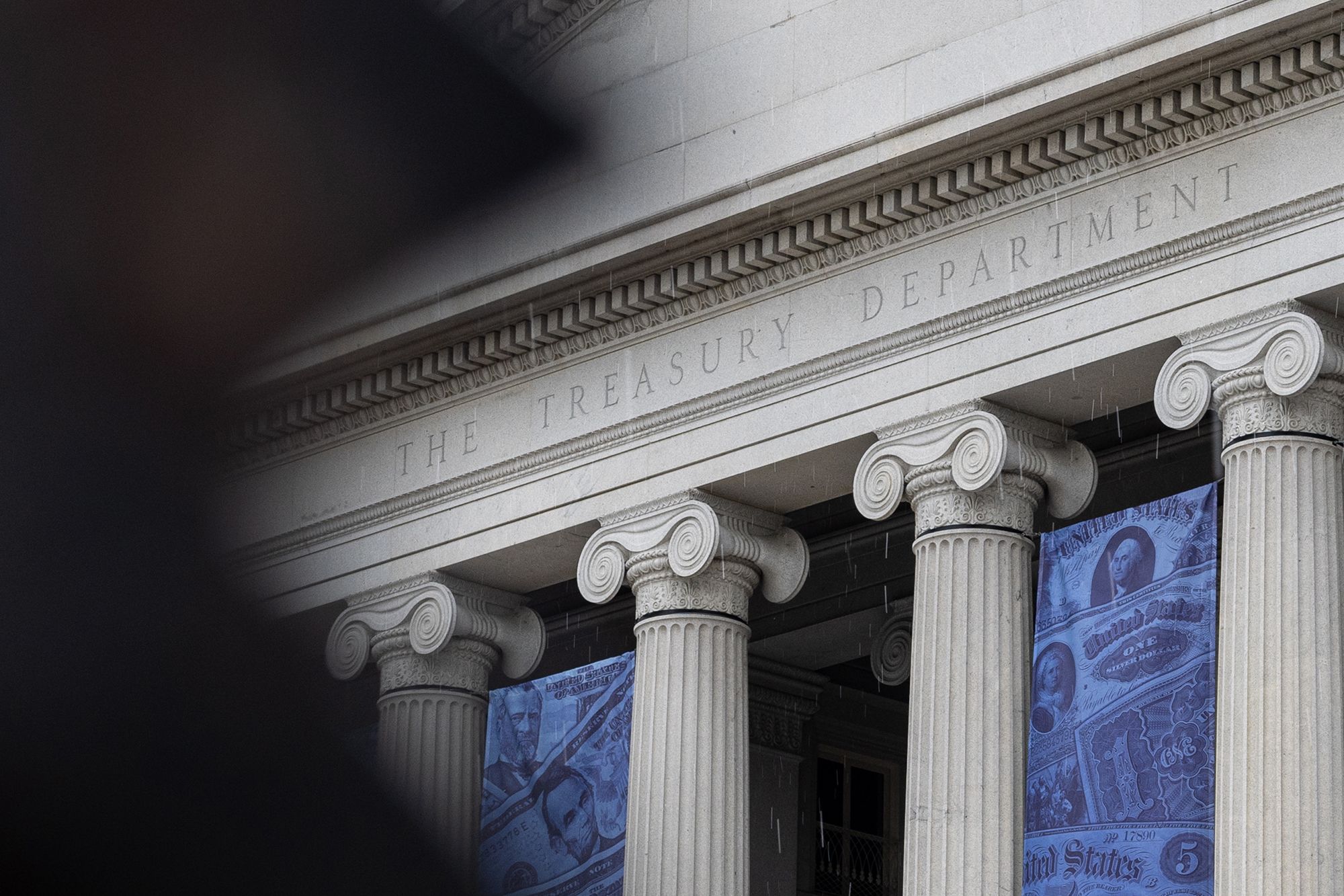 <i>Mehmet Eser/Anadolu/Getty Images via CNN Newsource</i><br/>Pictured is the US Treasury Department in Washington
