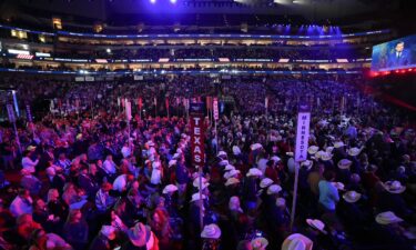 Attendees listen as Senator Ted Cruz