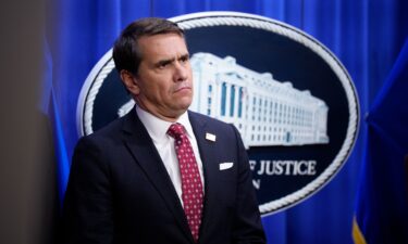 Then-Deputy Attorney General Todd Blanche attends a news conference at the Justice Department in November.