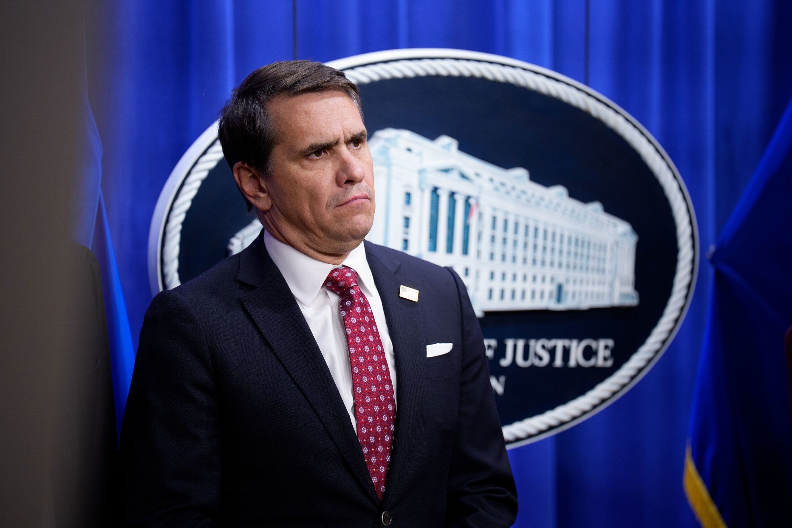 <i>Andrew Harnik/Getty Images/FILE via CNN Newsource</i><br/>Then-Deputy Attorney General Todd Blanche attends a news conference at the Justice Department in November.