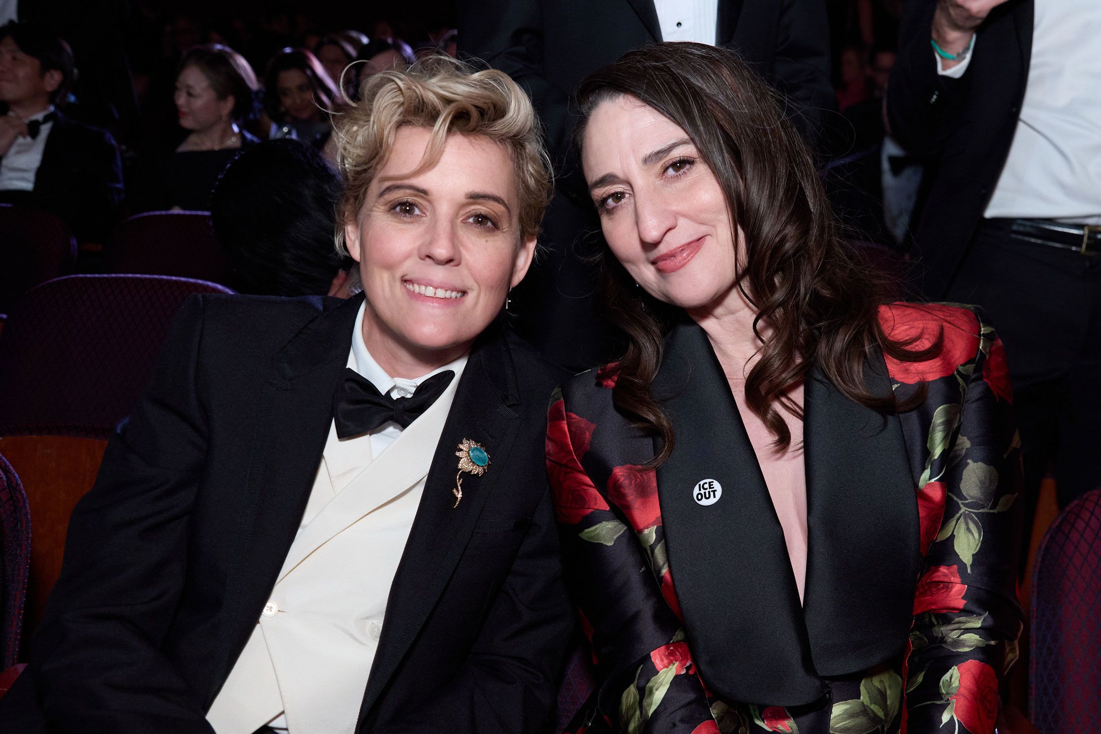 <i>Dana Pleasant/The Academy/Sipa USA via CNN Newsource</i><br/>Sara Bareilles (right) is shown with Brandi Carlile at the Oscars in March. They collaborated on the song “Salt Then Sour Then Sweet” with the late poet Andrea Gibson.