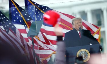 US President Donald Trump speaks to supporters from The Ellipse near the White House on January 6