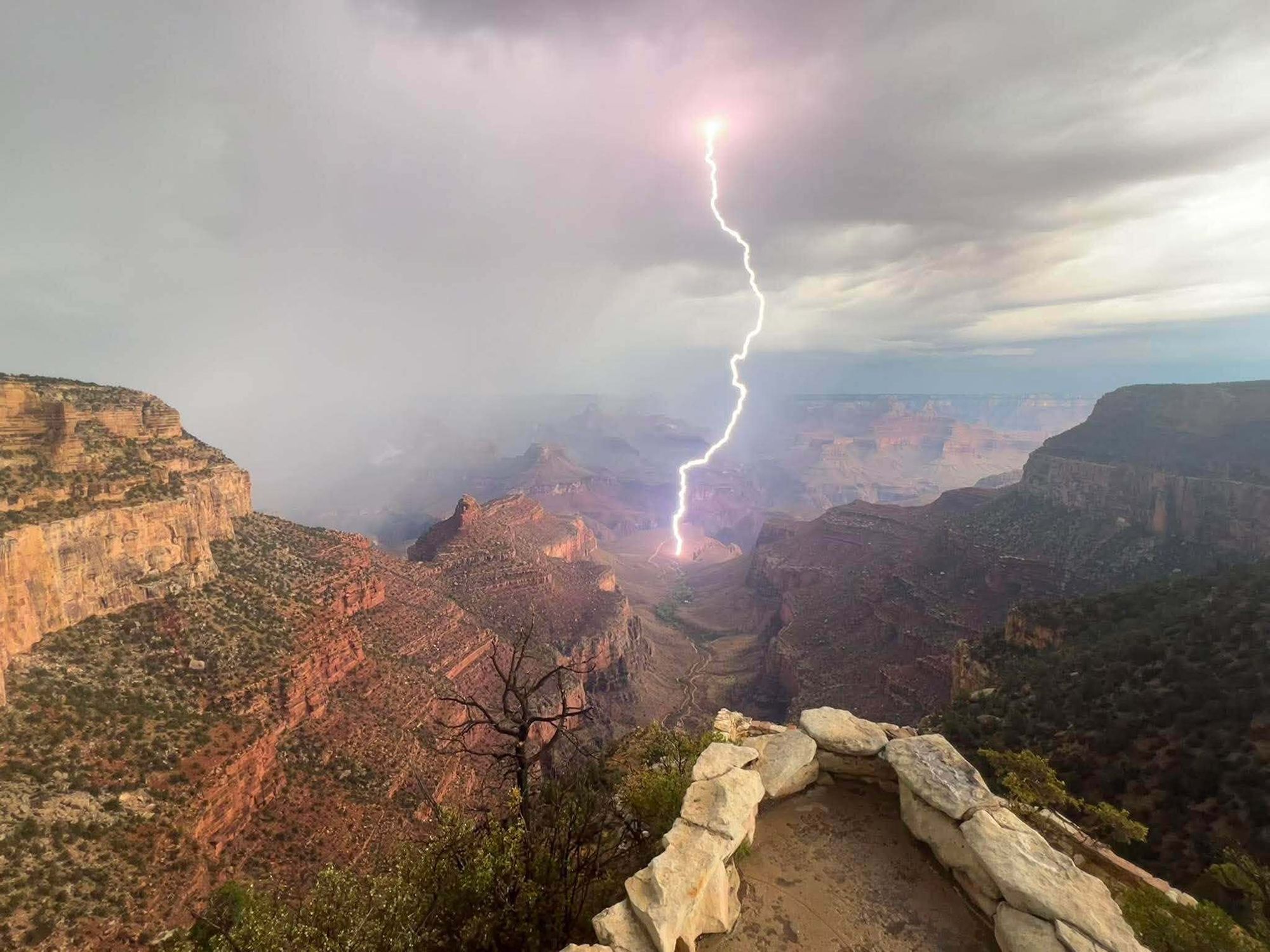 <i>John Locher/AP via CNN Newsource</i><br/>These majestic slopes turned into raging waterfalls.