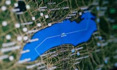 A Google Maps view shows Lake Ontario labeled as Lake America on August 31.