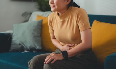 The small disc snaps into the back of underwear