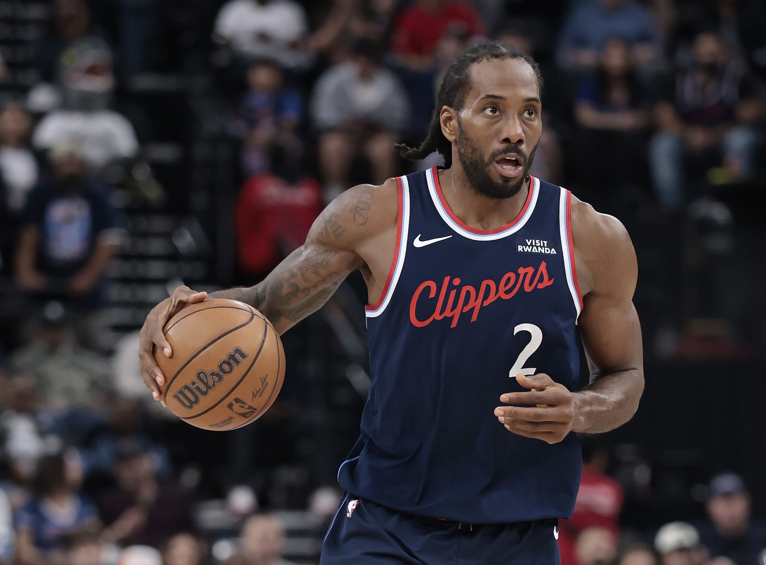 <i>Ronald Martinez/Getty Images via CNN Newsource</i><br/>Kawhi Leonard says he had 