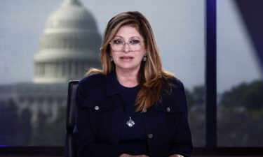Anchor Maria Bartiromo is pictured during "Mornings with Maria" at Fox Business Studios on June 9 in Washington