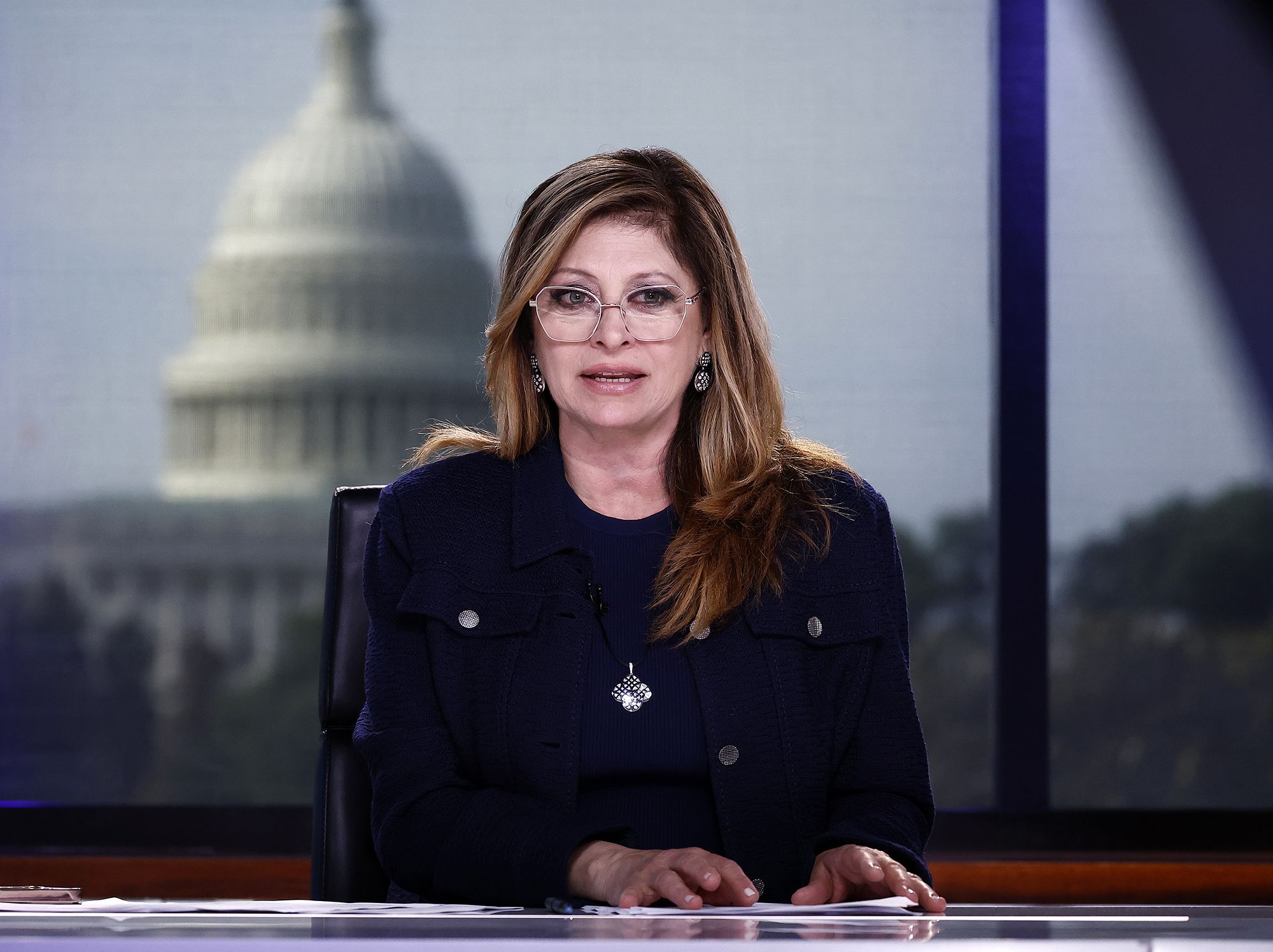 <i>Paul Morigi/Getty Images via CNN Newsource</i><br/>Anchor Maria Bartiromo is pictured during 