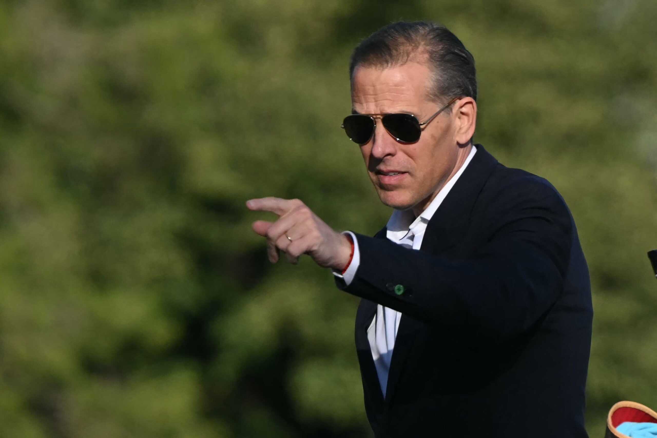 <i>Mandel Ngan/AFP/Getty Images/File via CNN Newsource</i><br/>Hunter Biden arrives at Fort Lesley J. McNair in Washington