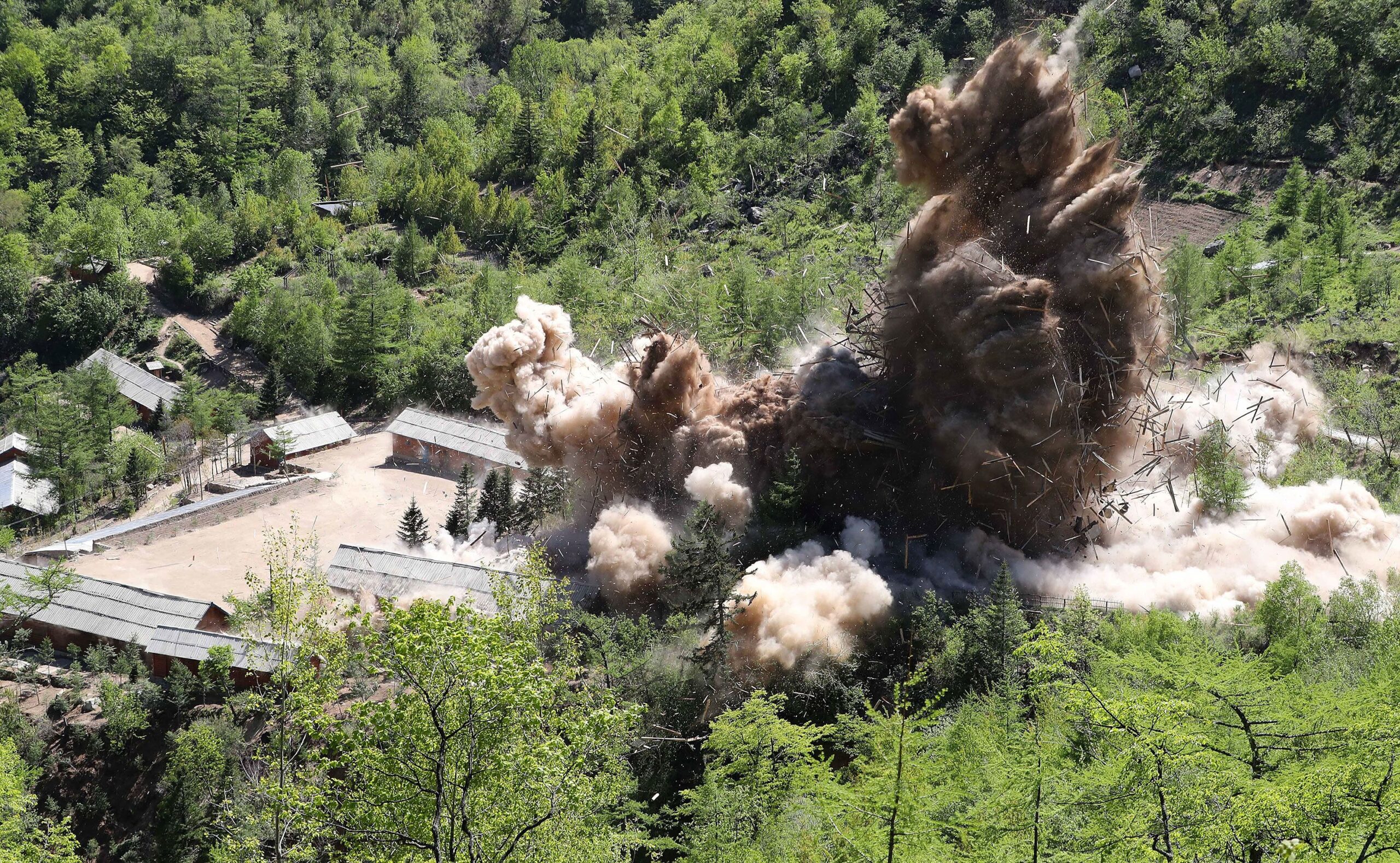 <i>News1-Dong-A Ilbo via Getty Images via CNN Newsource</i><br/>International journalists invited into North Korea in 2018 witnessed explosions at the site and observed its apparent destruction.