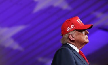 President Donald Trump during a campaign rally in Gastonia