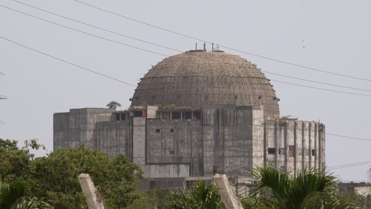 <i>CNN via CNN Newsource</i><br/>The ruins of the Juragua nuclear power plant