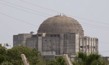 The ruins of the Juragua nuclear power plant