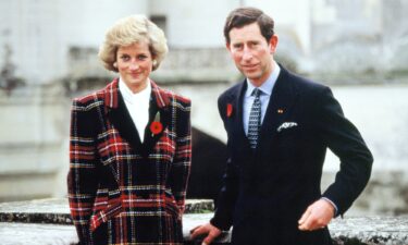 The Prince and Princess of Wales leave St. Paul's Cathedral on their wedding day in 1981.