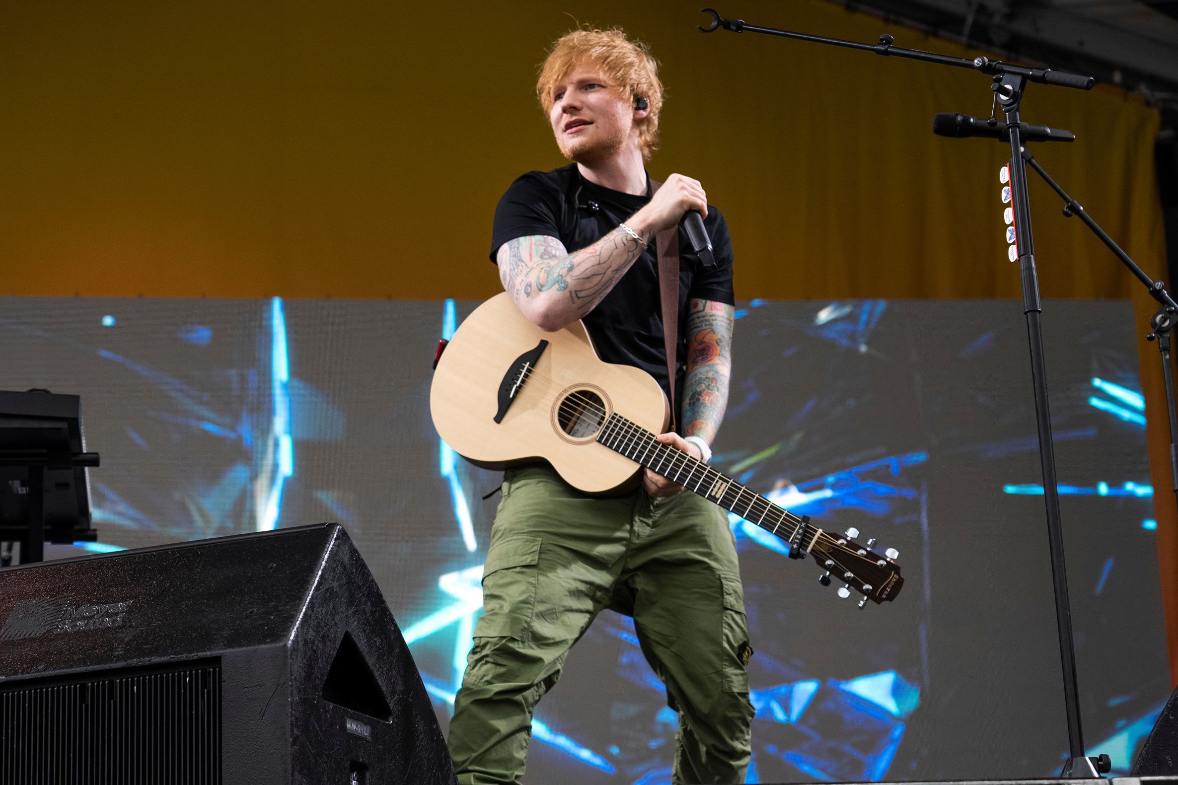<i>Amy Harris/Invision/AP/File via CNN Newsource</i><br/>Ed Sheeran performs at the 2023 New Orleans Jazz & Heritage Festival in New Orleans on April 29