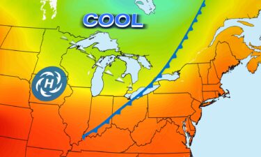 A cold front ushers in a taste of fall for Midwest and Northeast.