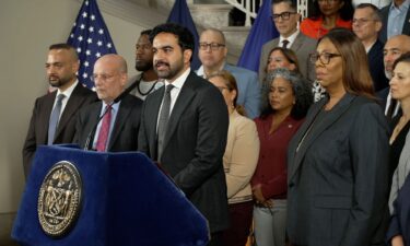 New York City Mayor Zohran Mamdani speaks at a news conference on Monday in New York.