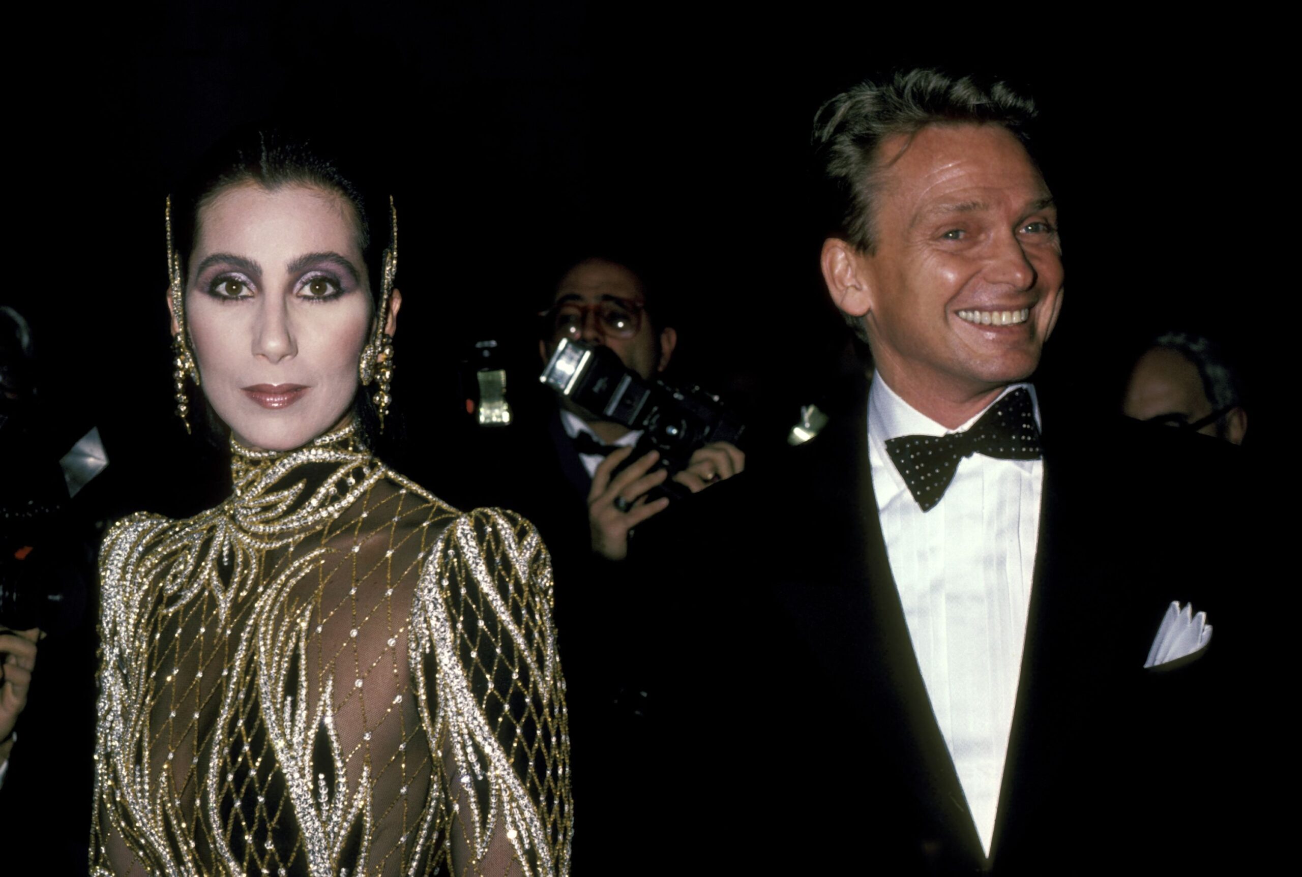 <i>Ron Galella/Ron Galella Collection/Getty Images via CNN Newsource</i><br/>Cher and Bob Mackie on December 9