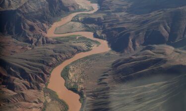 The Colorado River is seen at Grand Canyon National Park on September 1