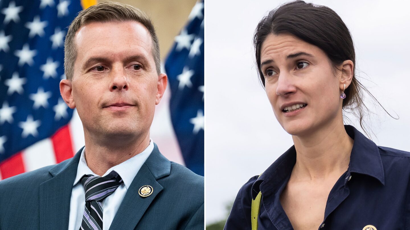 <i>Getty Images/AP via CNN Newsource</i><br/>Reps. Jared Golden and Rep. Marie Gluesenkamp Perez.