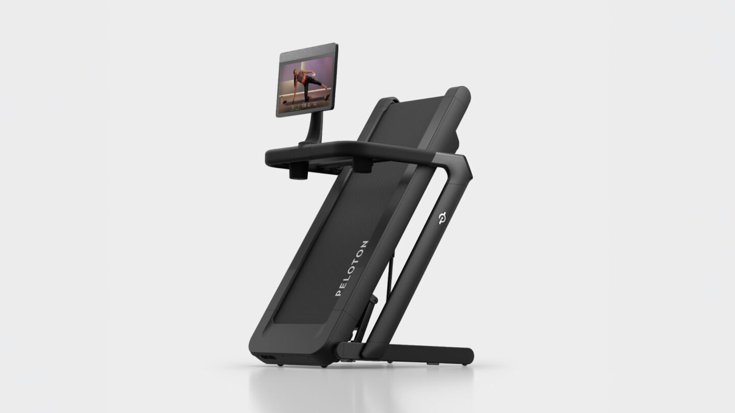 <i>Courtesy Peloton via CNN Newsource</i><br/>Peloton Tread Flex takes up about half the space when folded.