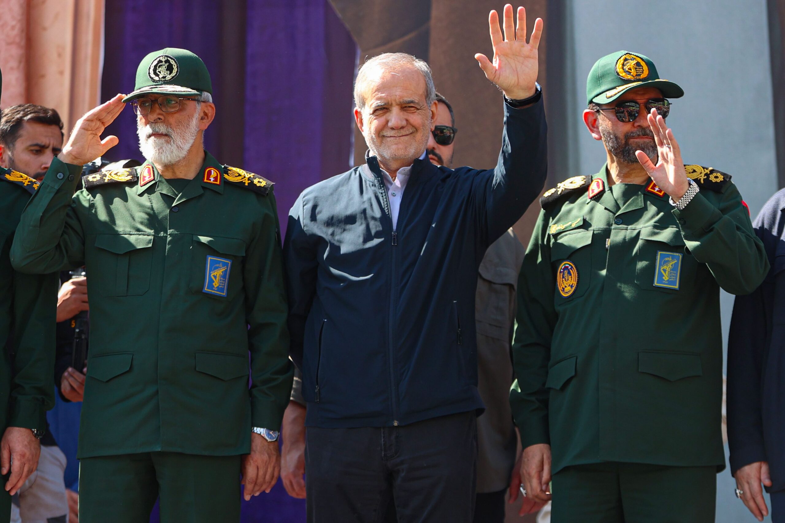 <i>Kevin Hagen/Getty Images via CNN Newsource</i><br/>Iran's then-president