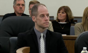 Caleb Flynn appears in court during his murder trial in Troy