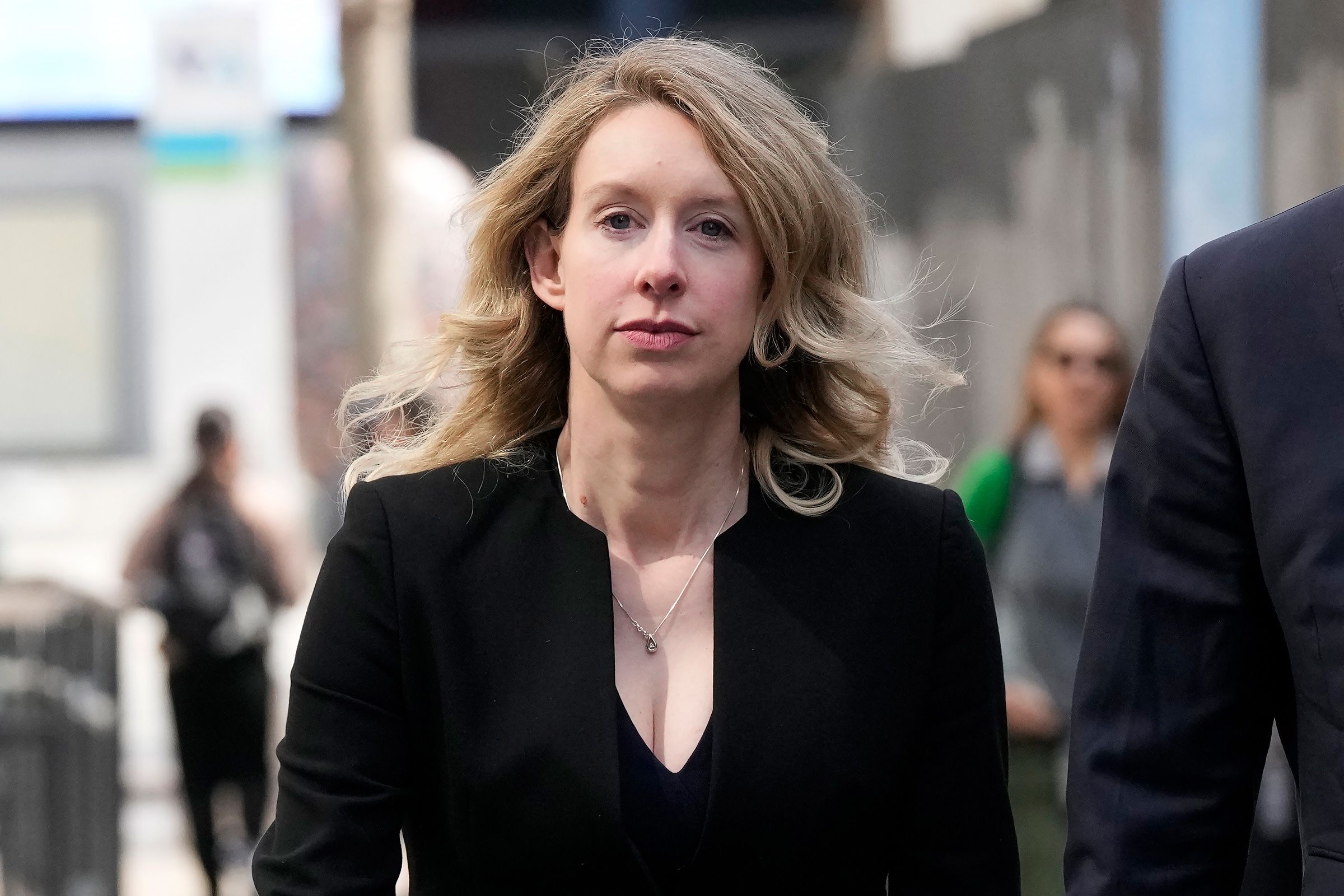 <i>Jeff Chiu/AP/File via CNN Newsource</i><br/>Former Theranos CEO Elizabeth Holmes leaves federal court in San Jose