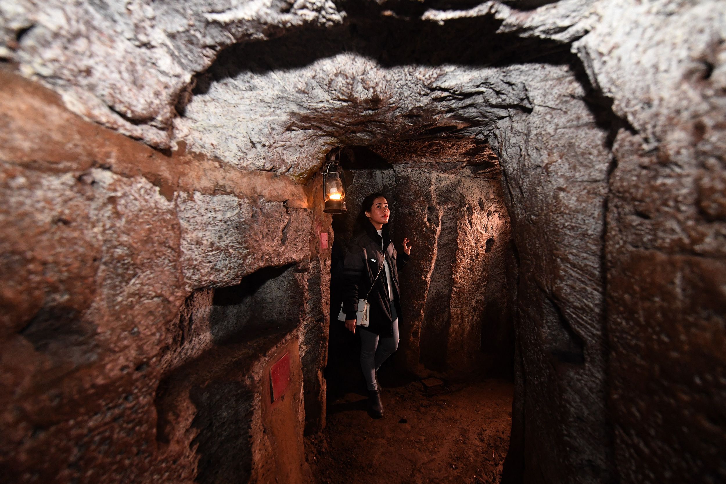 <i>Hoang Dinh Nam/AFP/Getty Images via CNN Newsource</i><br/>The Vinh Moc tunnels are among thousands of underground passageways built across Vietnam throughout the war.