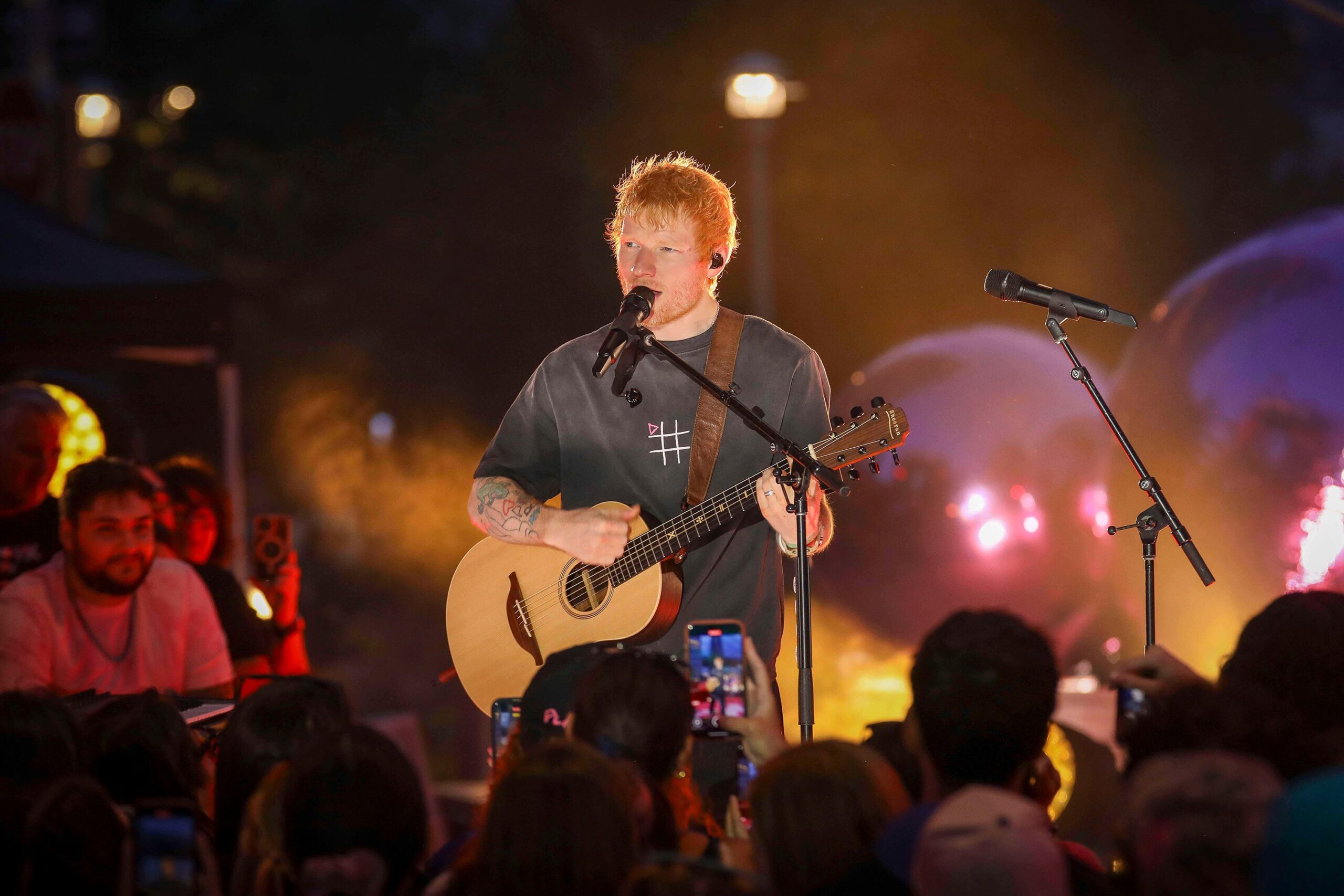 <i>Andy Kropa/Invision/AP/File via CNN Newsource</i><br/>Singer-songwriter Ed Sheeran performs during 
