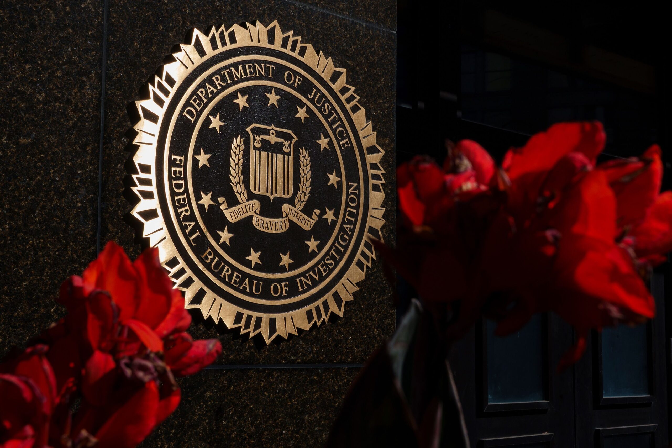 <i>Kevin Carter/Getty Images/File via CNN Newsource</i><br/>The seal of the Federal Bureau of Investigation