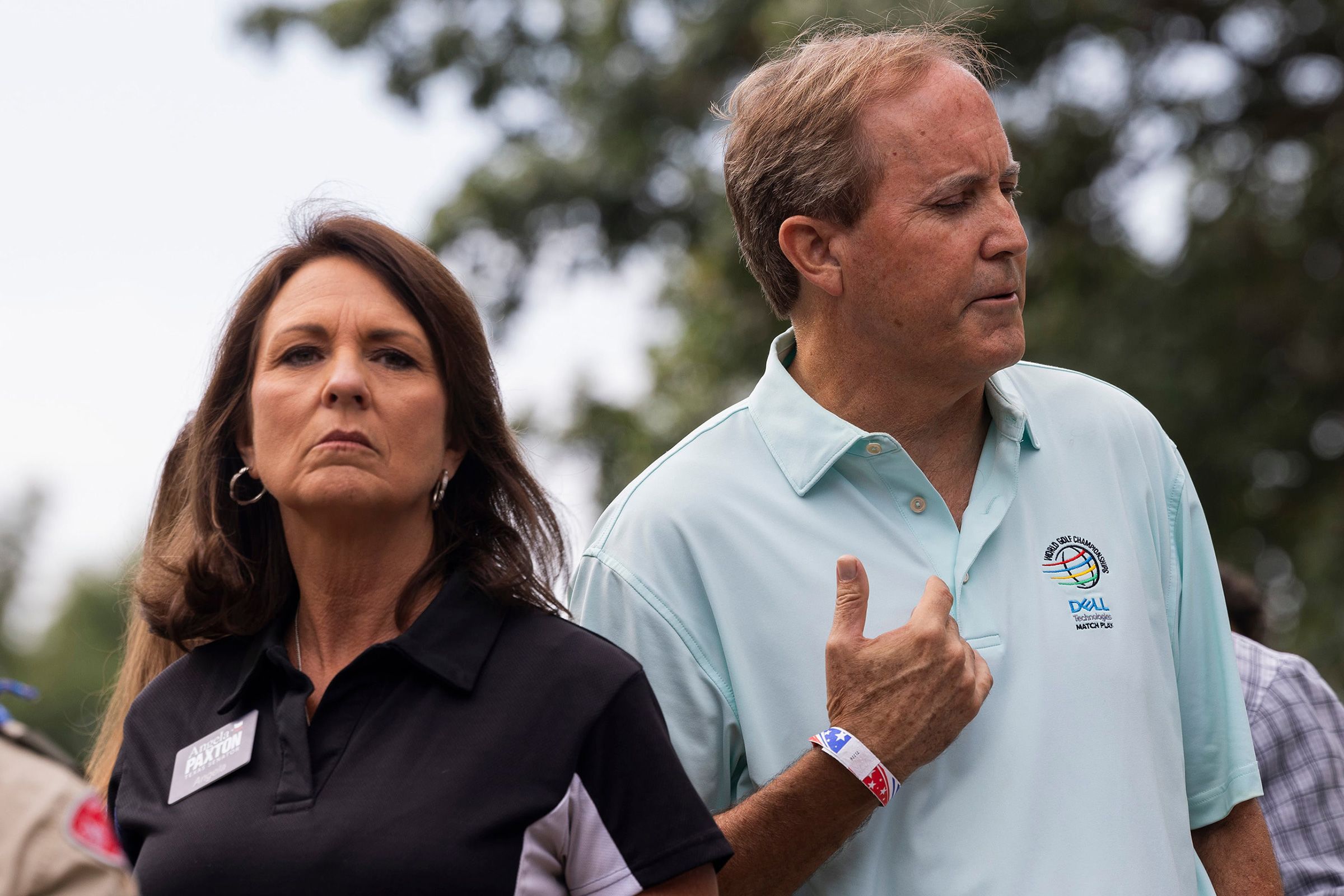 <i>Juan Figueroa/The Dallas Morning News/Getty Images/File via CNN Newsource</i><br/>Texas state Sen. Angela Paxton and her husband Texas Attorney General Ken Paxton