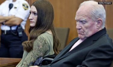 Lindsay Clancy and her attorney Kevin Reddington are pictured in a Plymouth