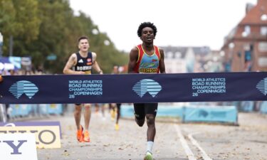Athletes compete at the 2026 World Road Running Championships in Copenhagen