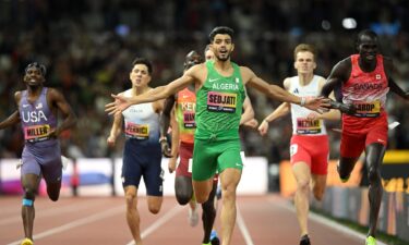 Athletes compete at the 2026 World Athletics Ultimate Championship in Budapest